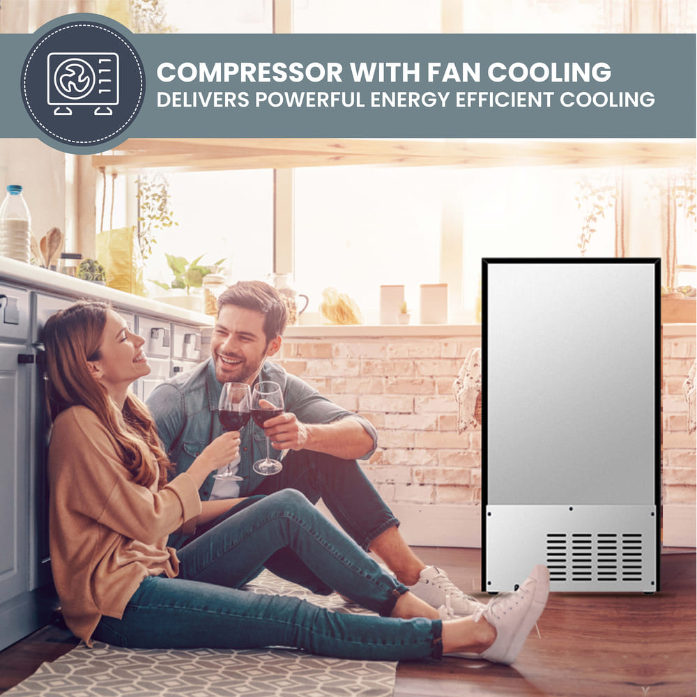 COMPRESSOR WITH FAN COOLING