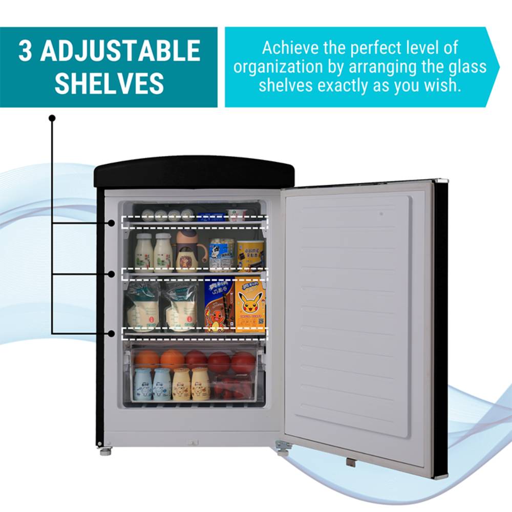 3 ADJUSTABLE SHELVES