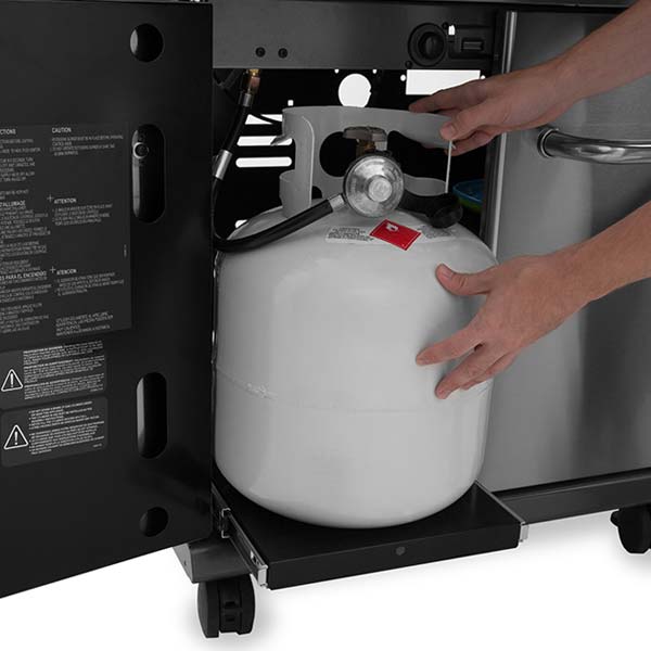 Pull-Out Tank Holder For Easy Access