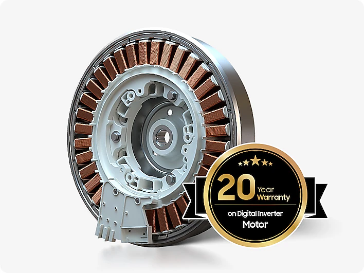 20-Year Warranty On The Digital Inverter Motor