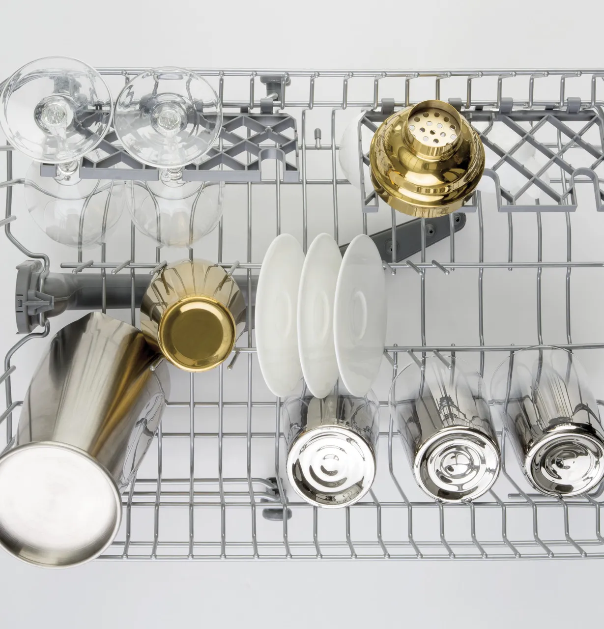 Nylon Gray Racks with Ball-Tipped Tines