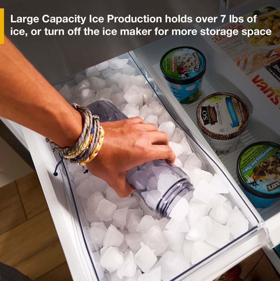 Large Capacity Freezer Ice Storage