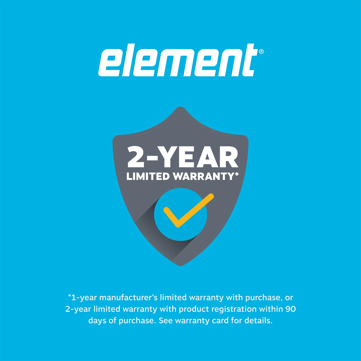 2 Year Warranty with Registration