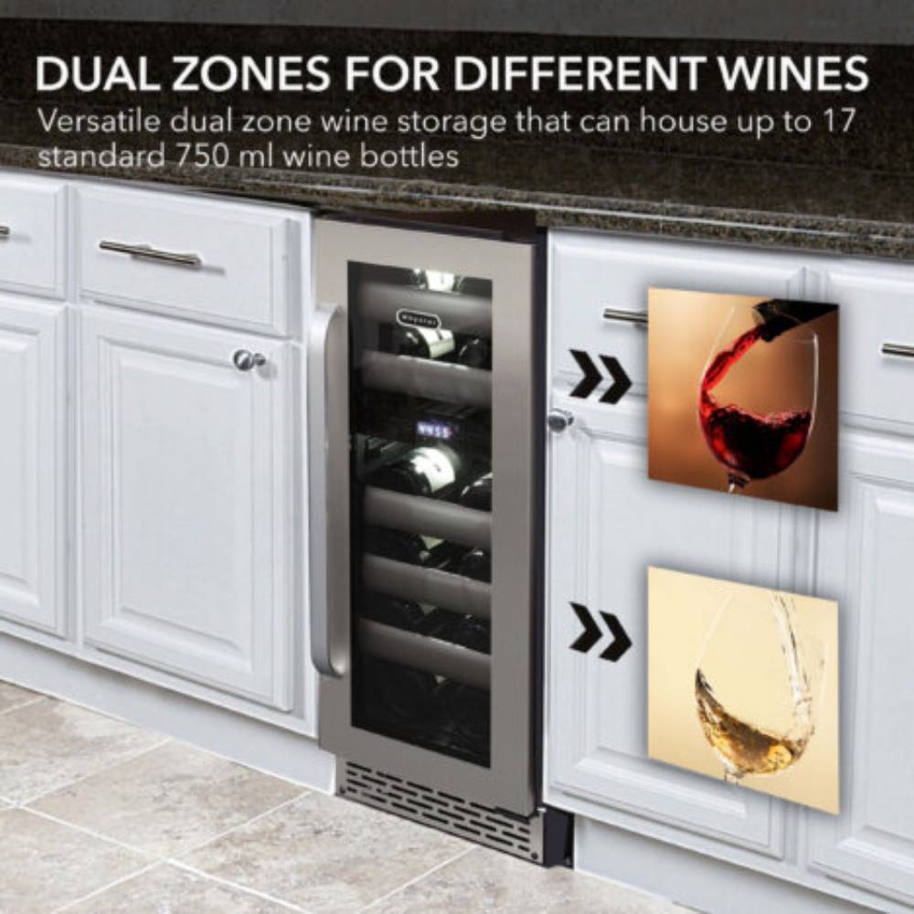 DUAL ZONES FOR DIFFERENT WINES