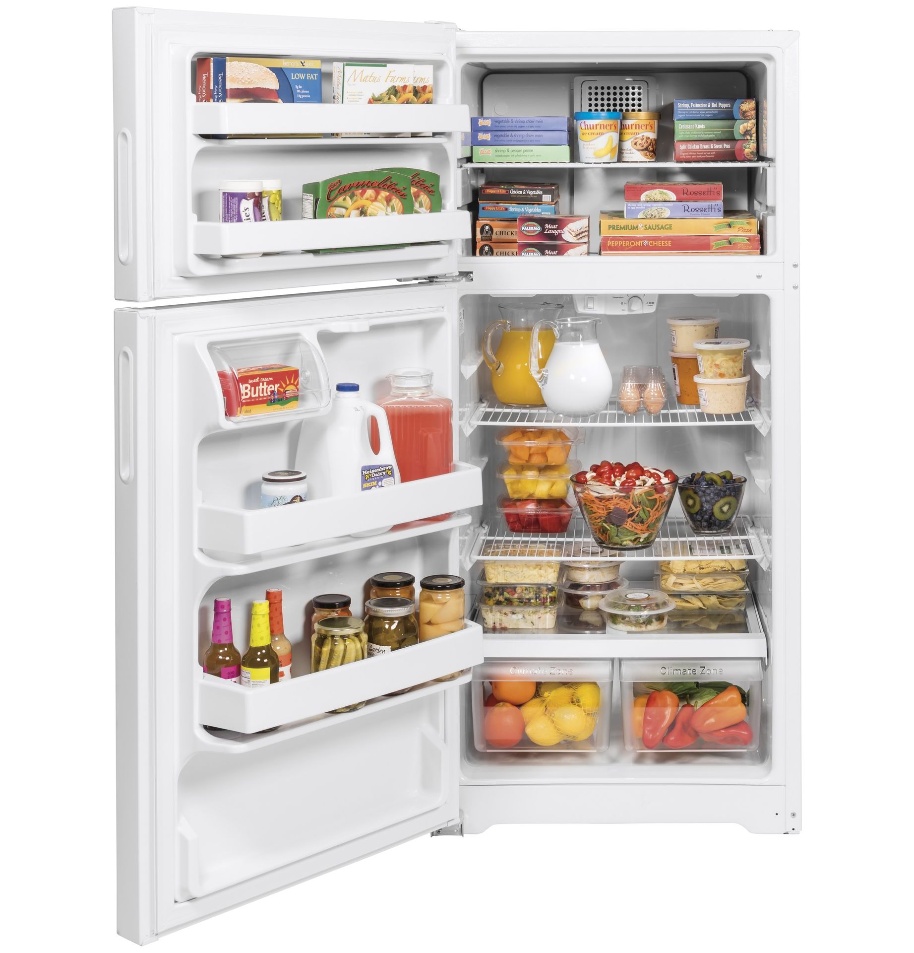 Large 11.58 cu. ft. fresh-food capacity