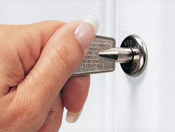 Lock with Pop-out Key