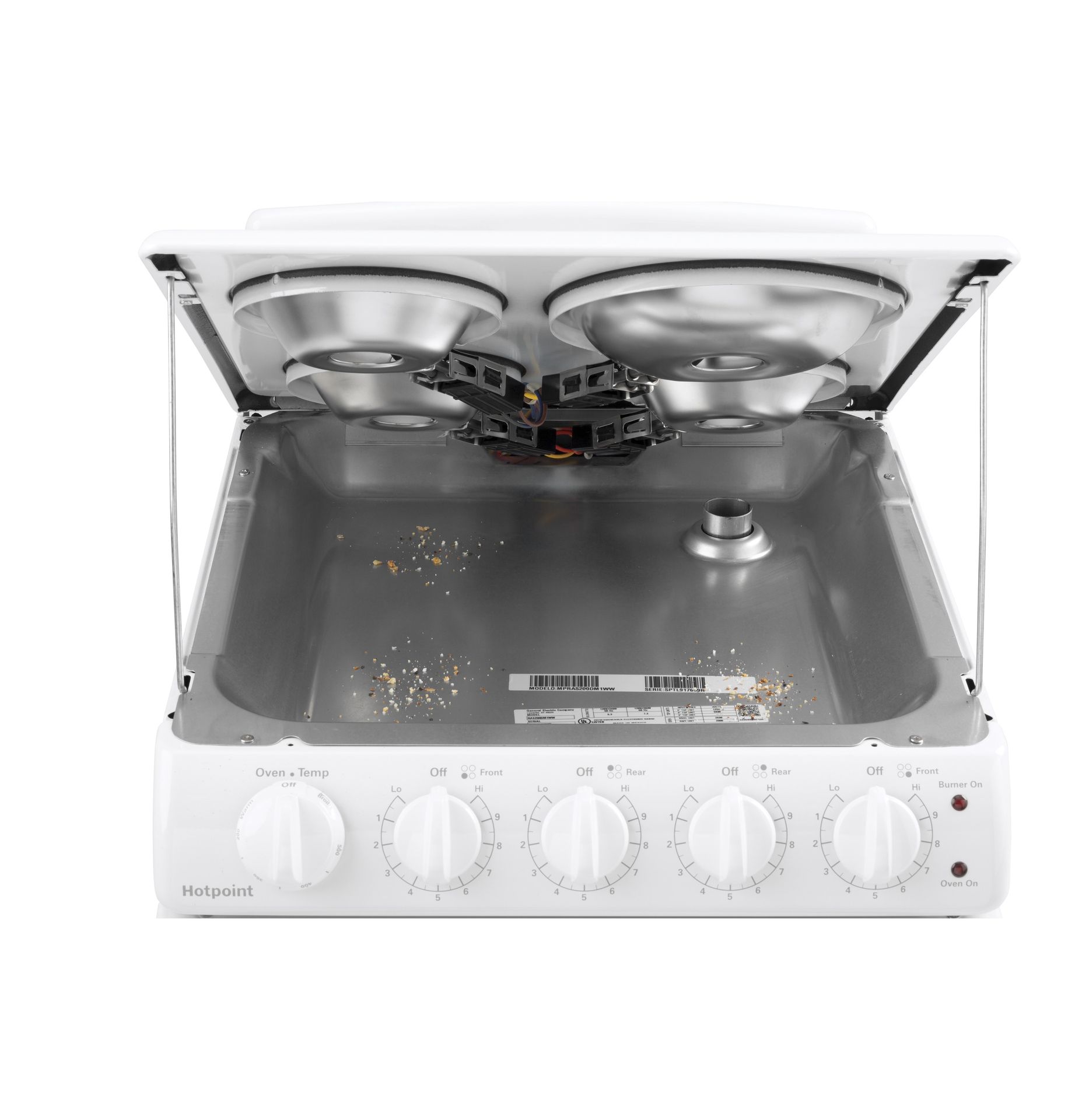 Lift-up cooktop
