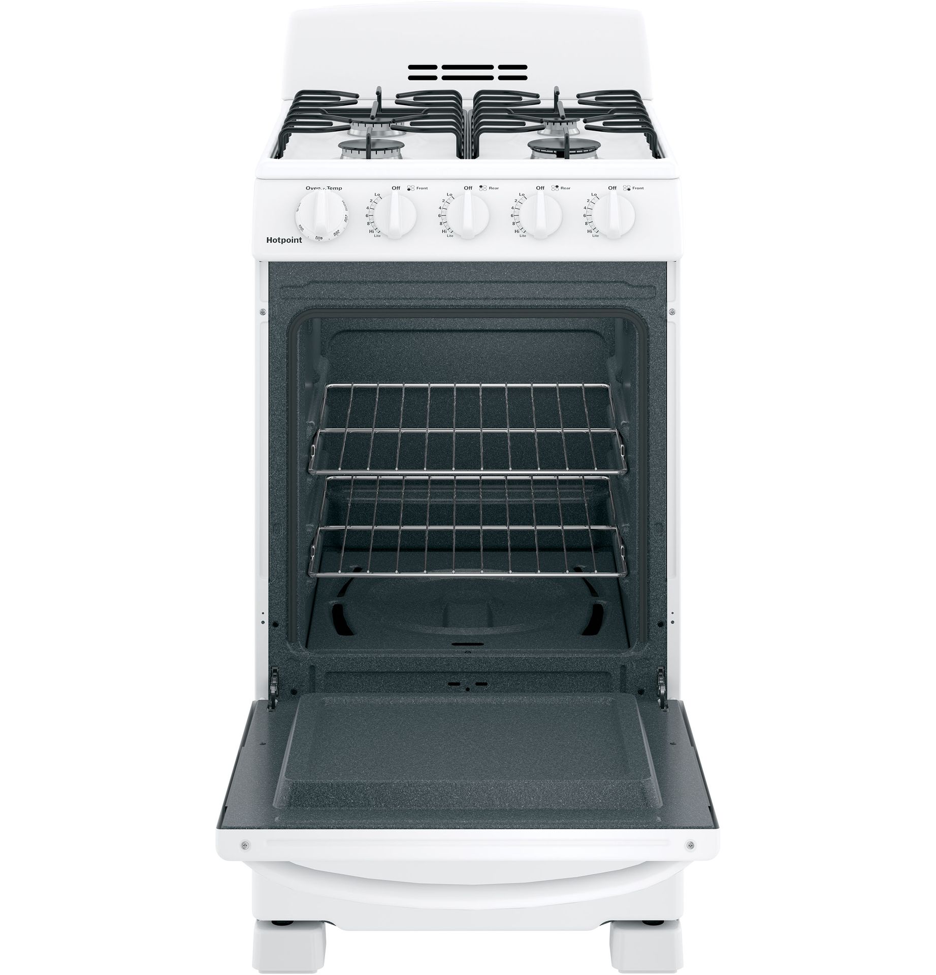 Two oven racks and multiple rack positions