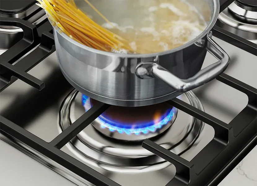 Wide Range of Heat Types, 5 Burners