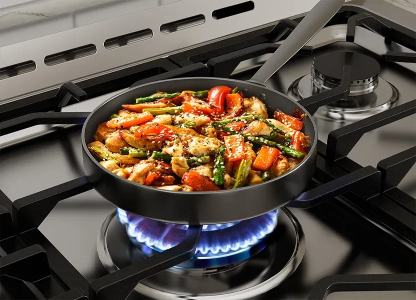 Various Heat for Precise Cooking, 5 Burners