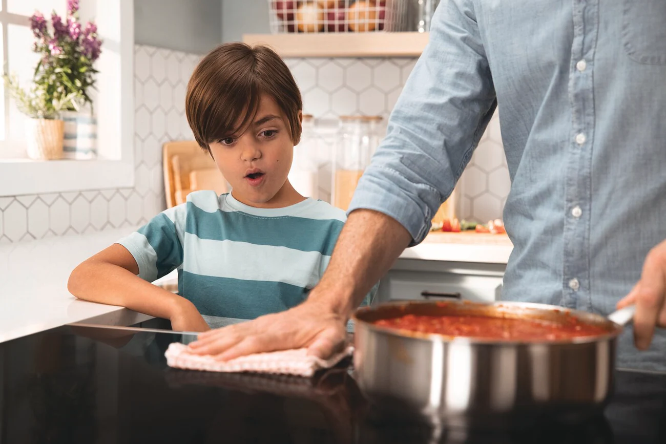 Easy-to-Clean Cooktop Surface