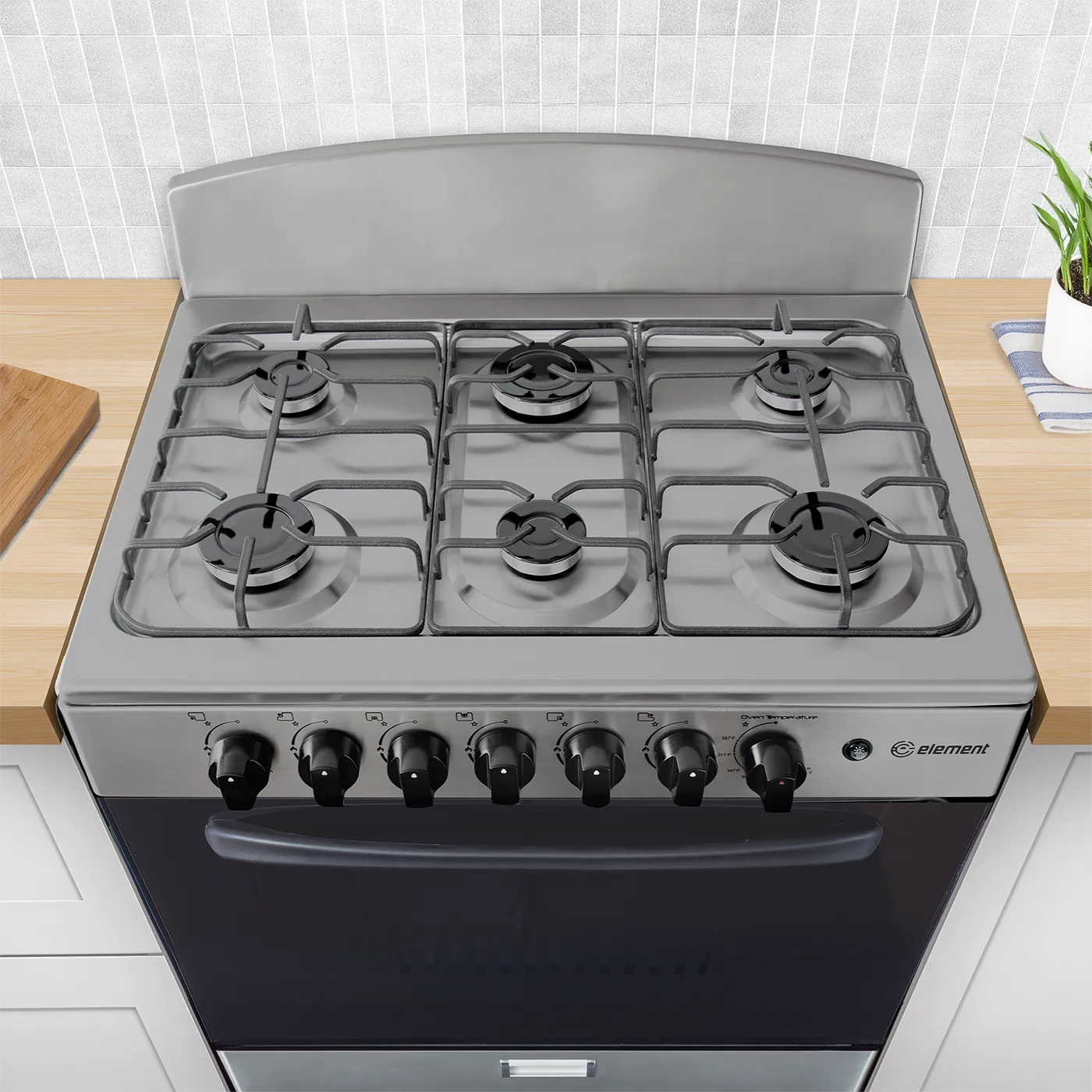 Versatile 6-Burner Cooktop