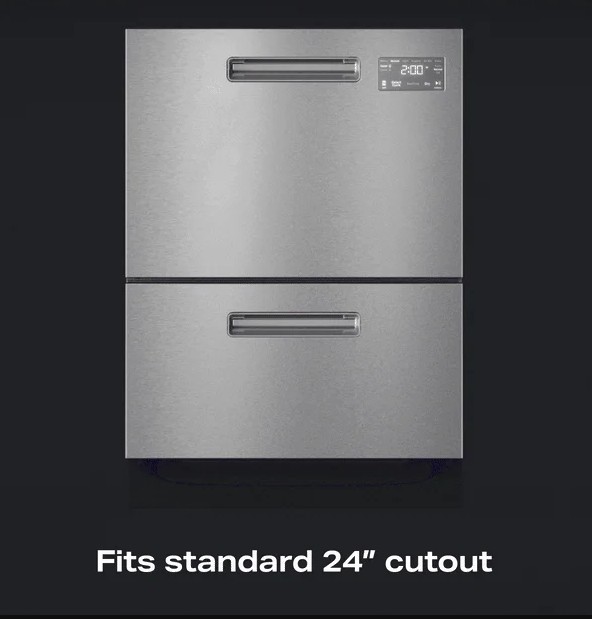 Fits a Standard 24" Dishwasher Cabinet