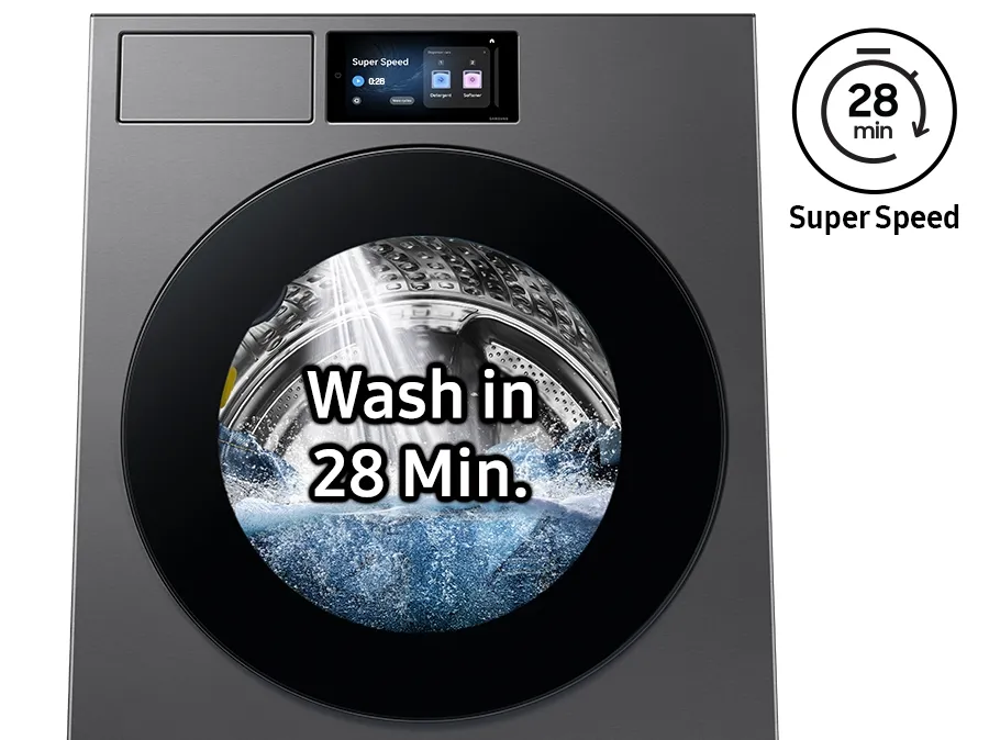 Wash a Full Load in Just 28 Minutes
