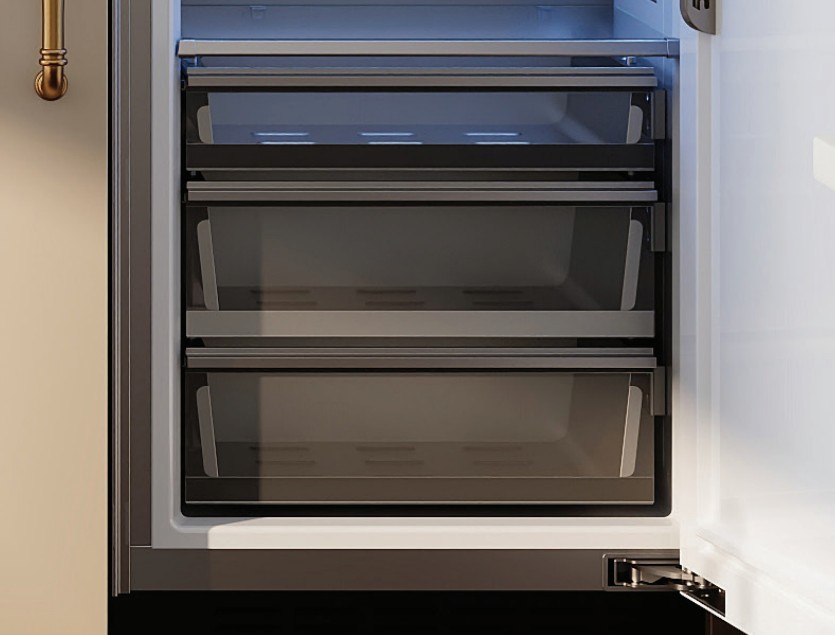 Three Crisper Drawers