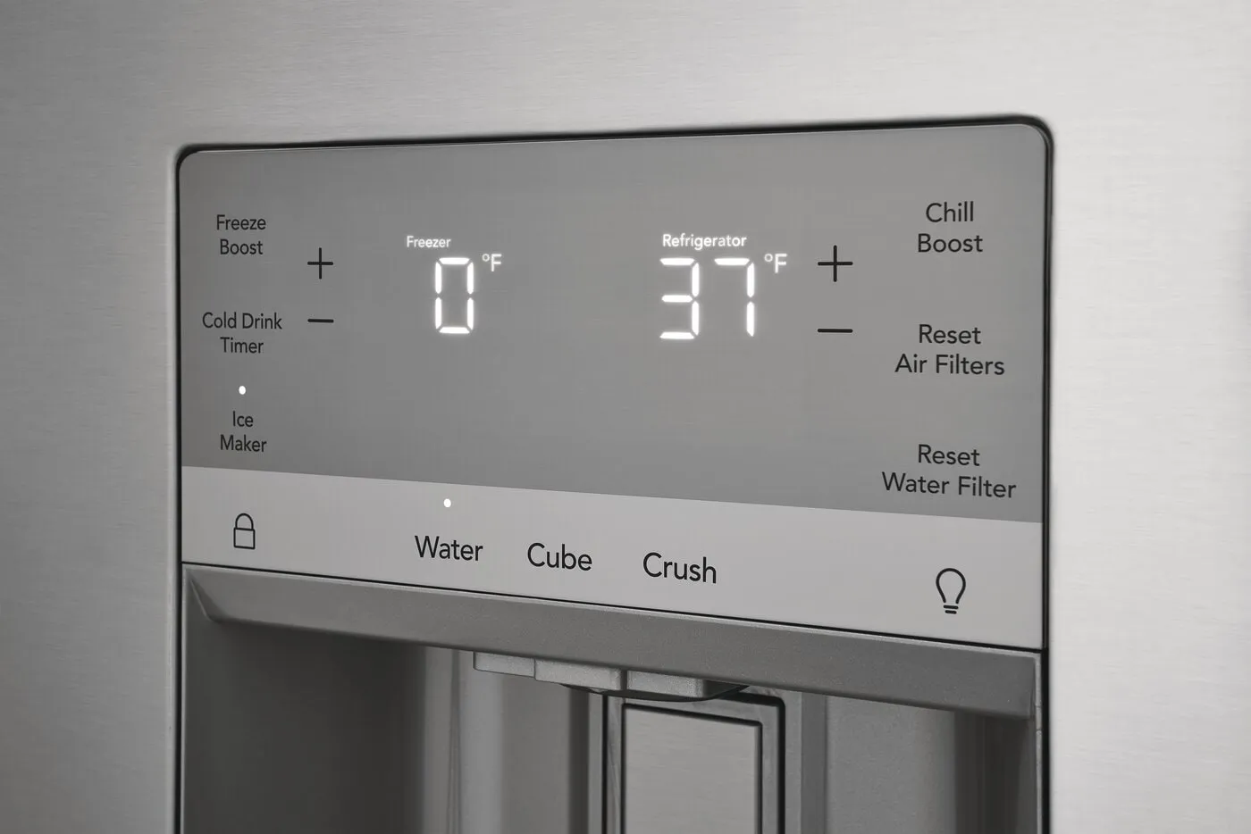 Exterior Ice & Water Dispenser with PurePour Filter