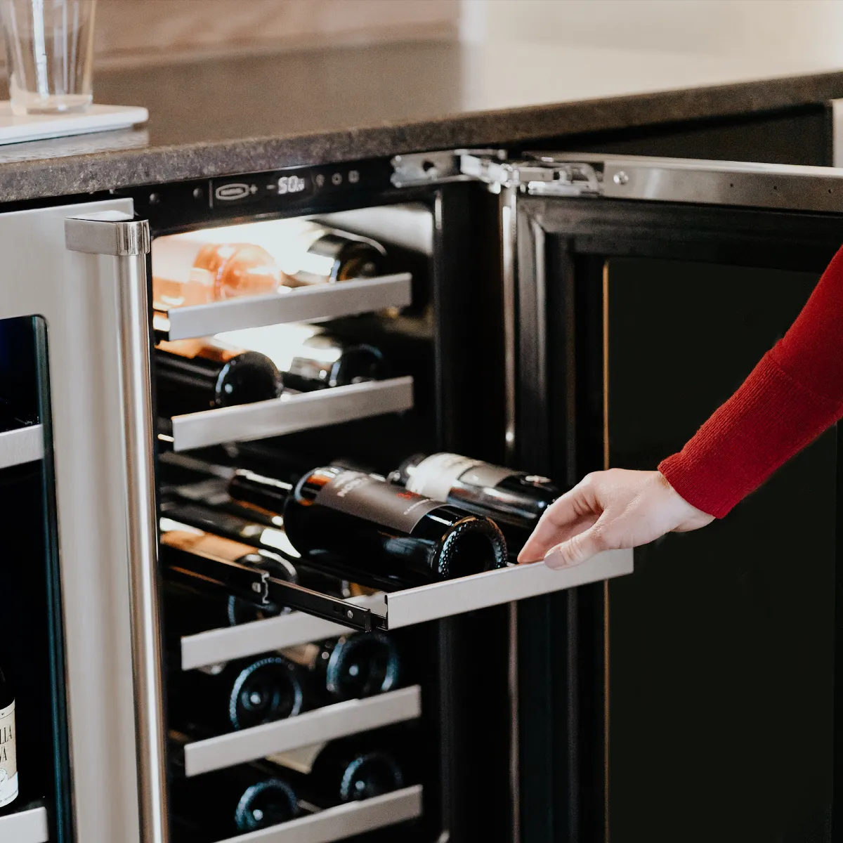 Full-Extension, Durable Wire Wine Racks