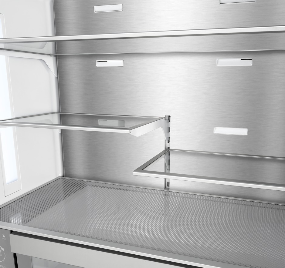 Full Width and 2 Half Width Glass Shelves