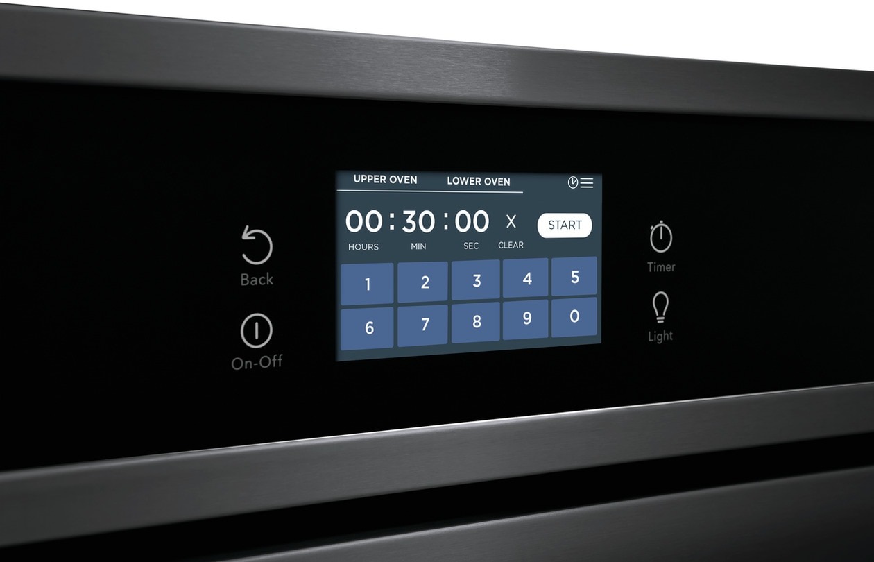 30"-Double-Electric-Wall-Oven-with-Fan-Convection-Black-Stainless-Steel-FCWD3027AD