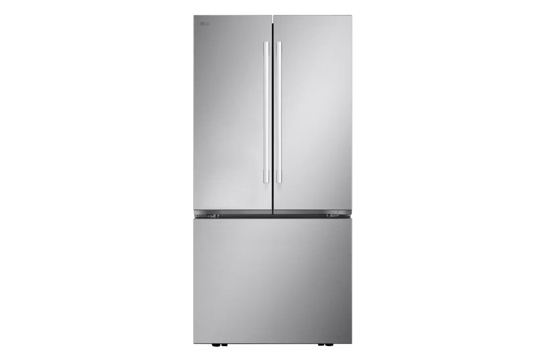 33"-3-Door-French-Door-Refrigerator-Stainless Steel