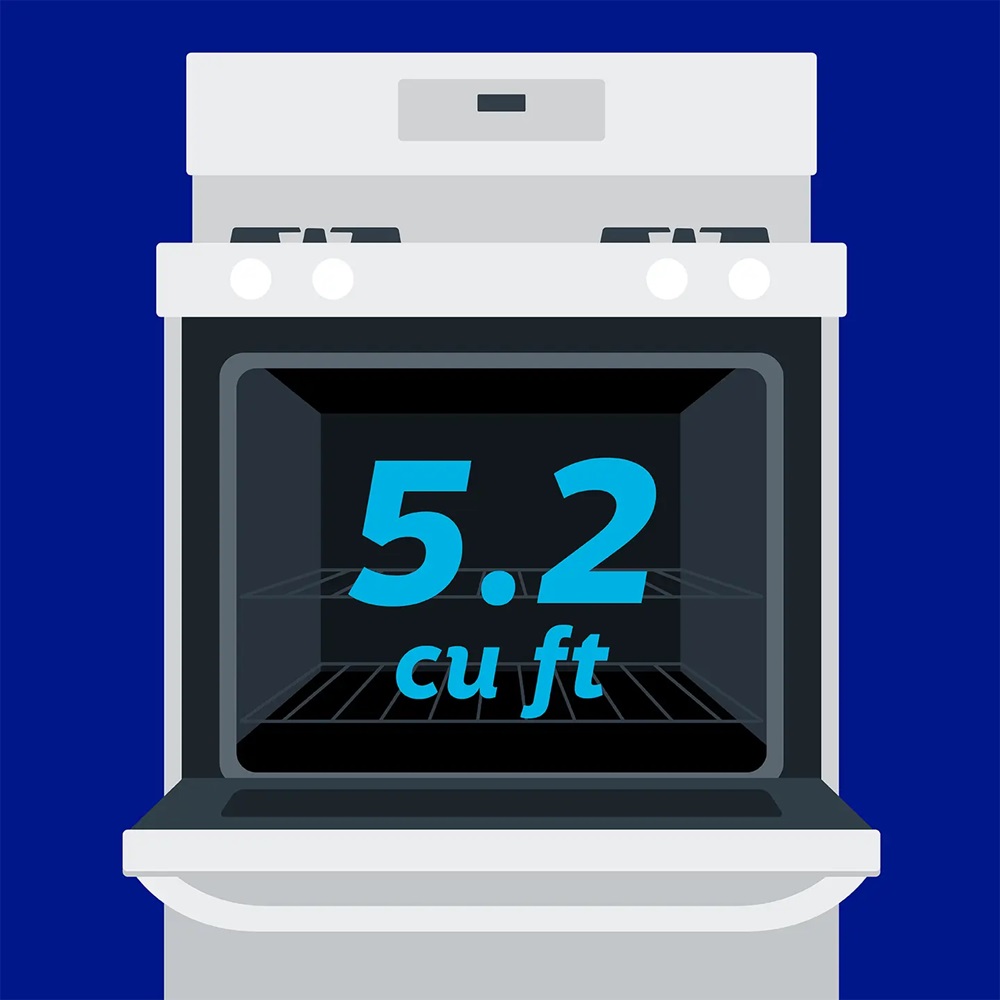 5.2 Cu Ft. Oven Capacity