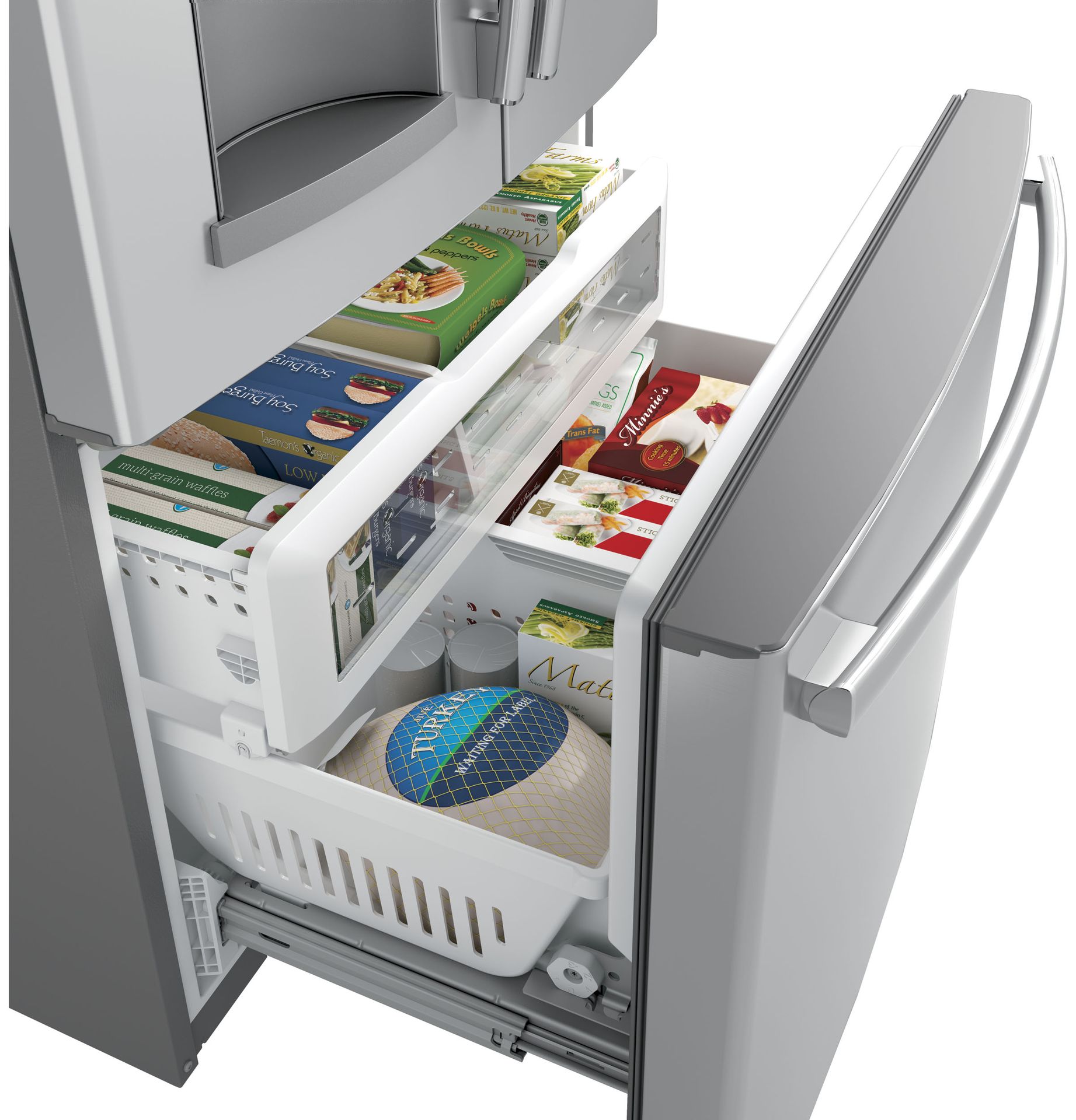 Two-Level Freezer Storage Baskets