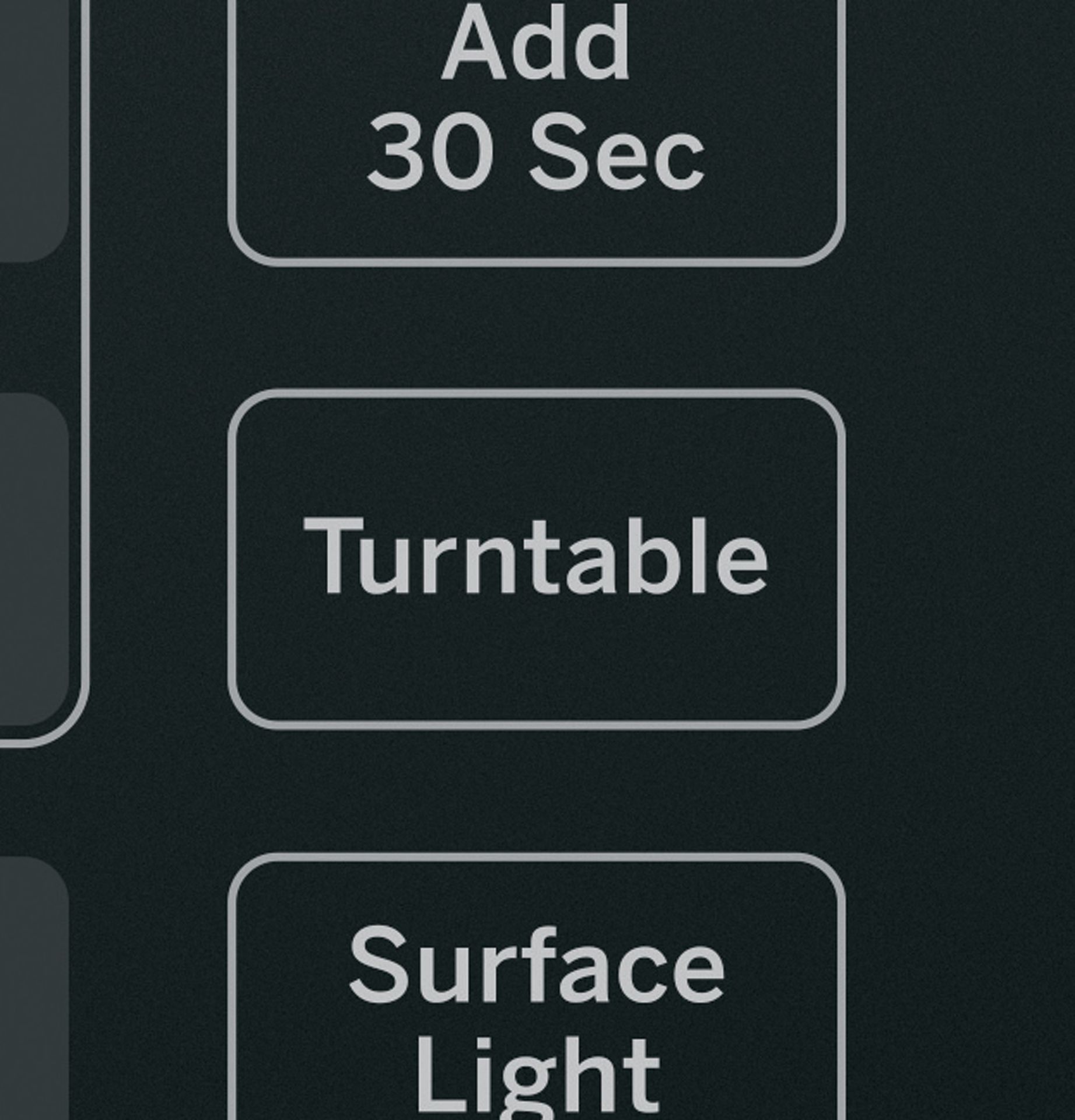 Turntable On/Off