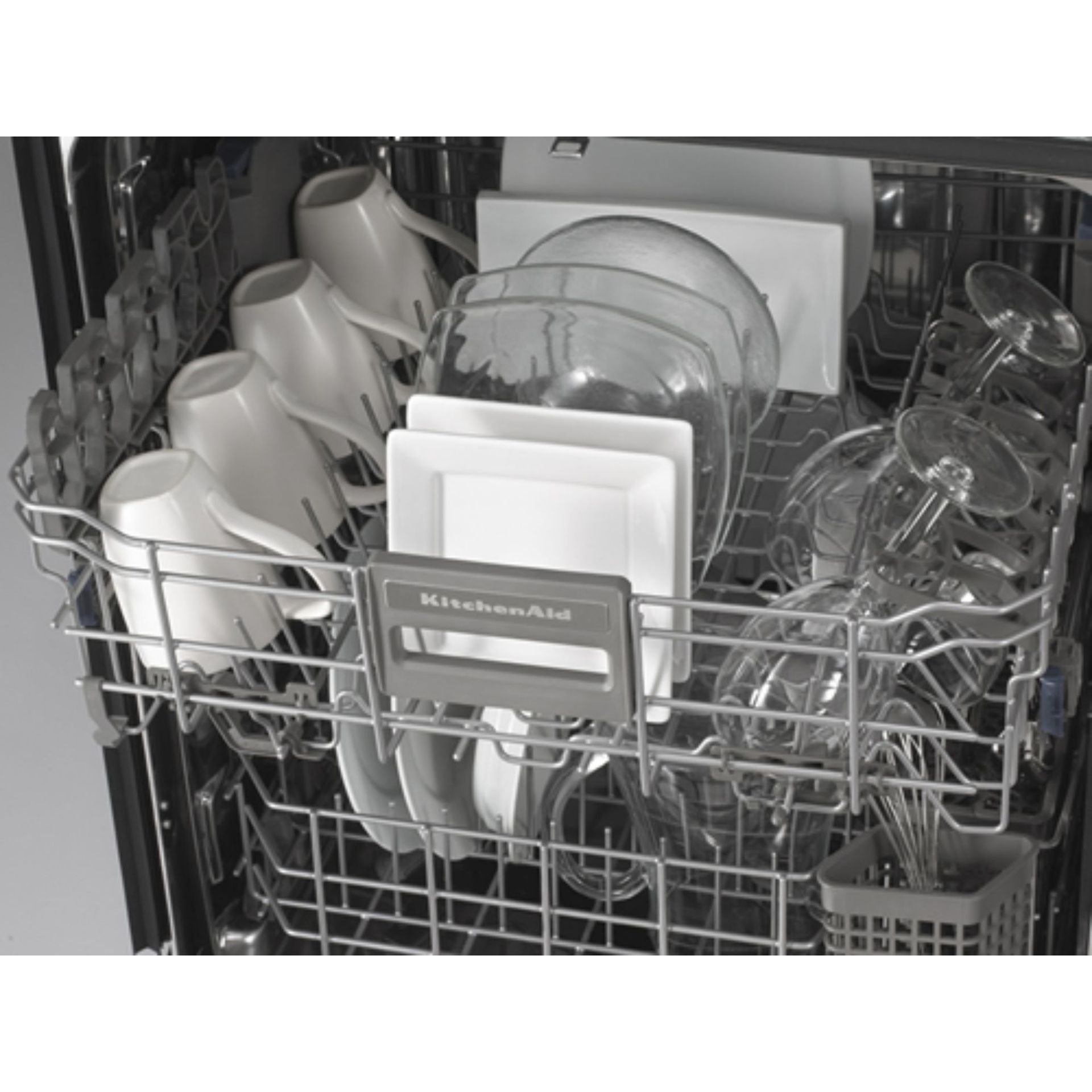 Fold-Down Shelf with Stemware Holders