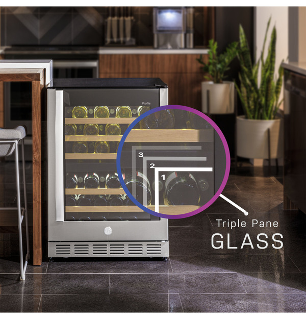 Triple Pane Glass Door Fridge
