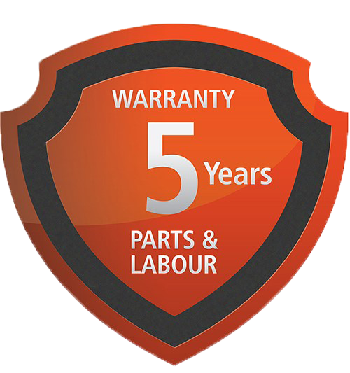 5 Year Warranty