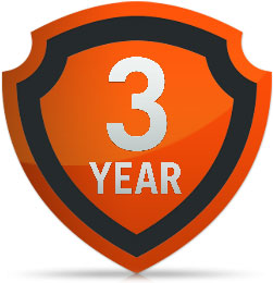 3 Year Warranty