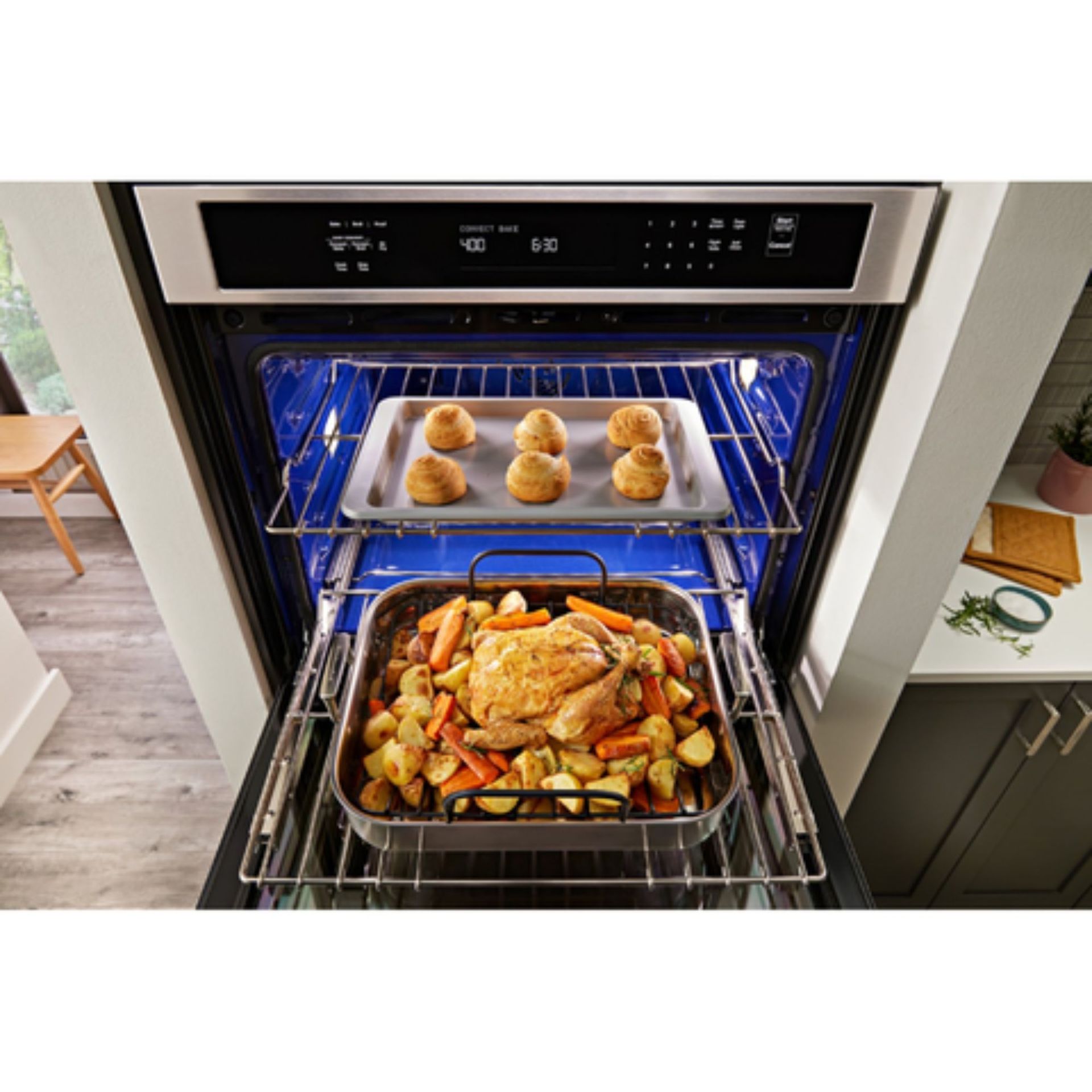 5.0 Cu. Ft. Capacity (each oven)