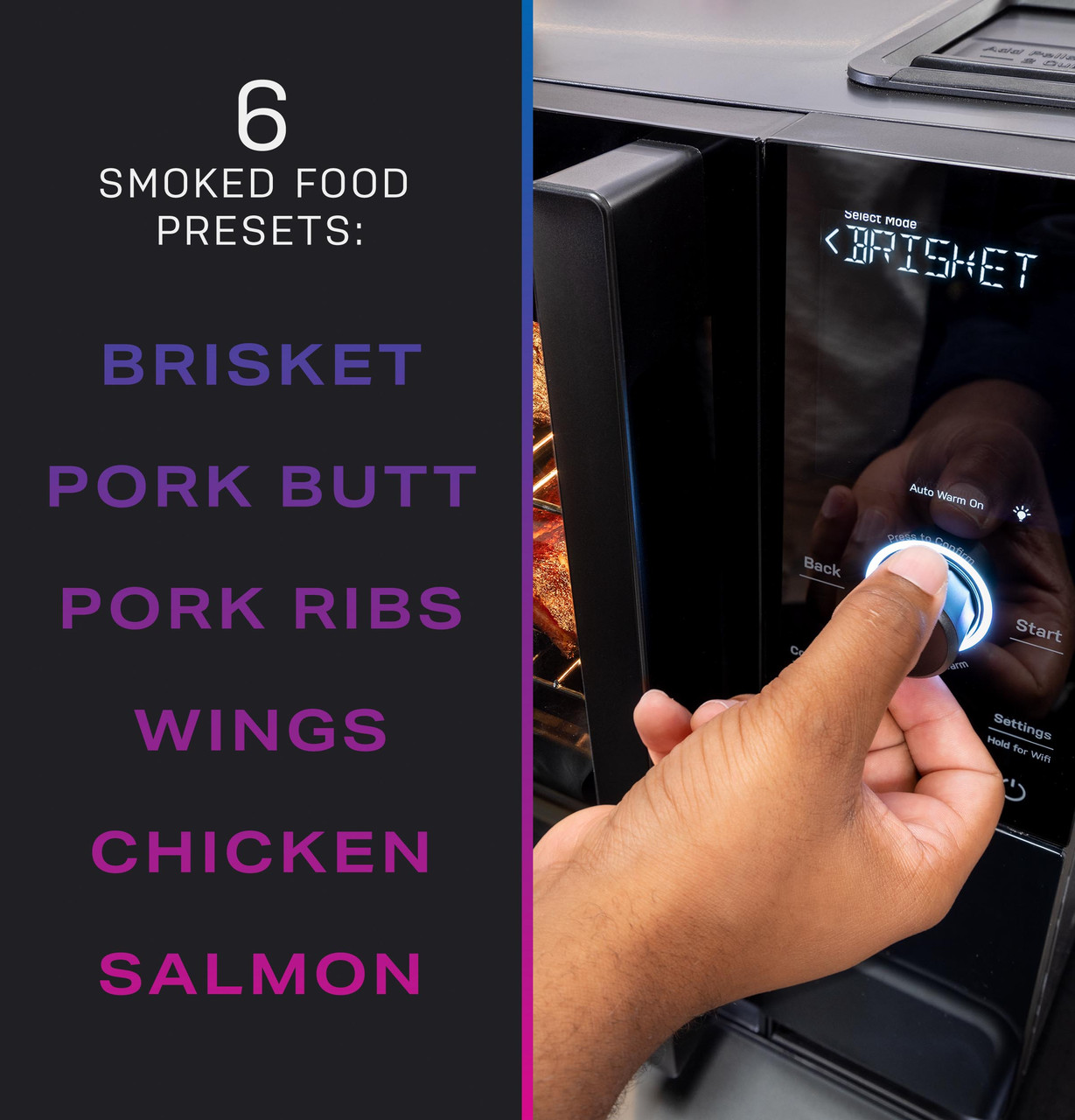 Six Preset Food Settings