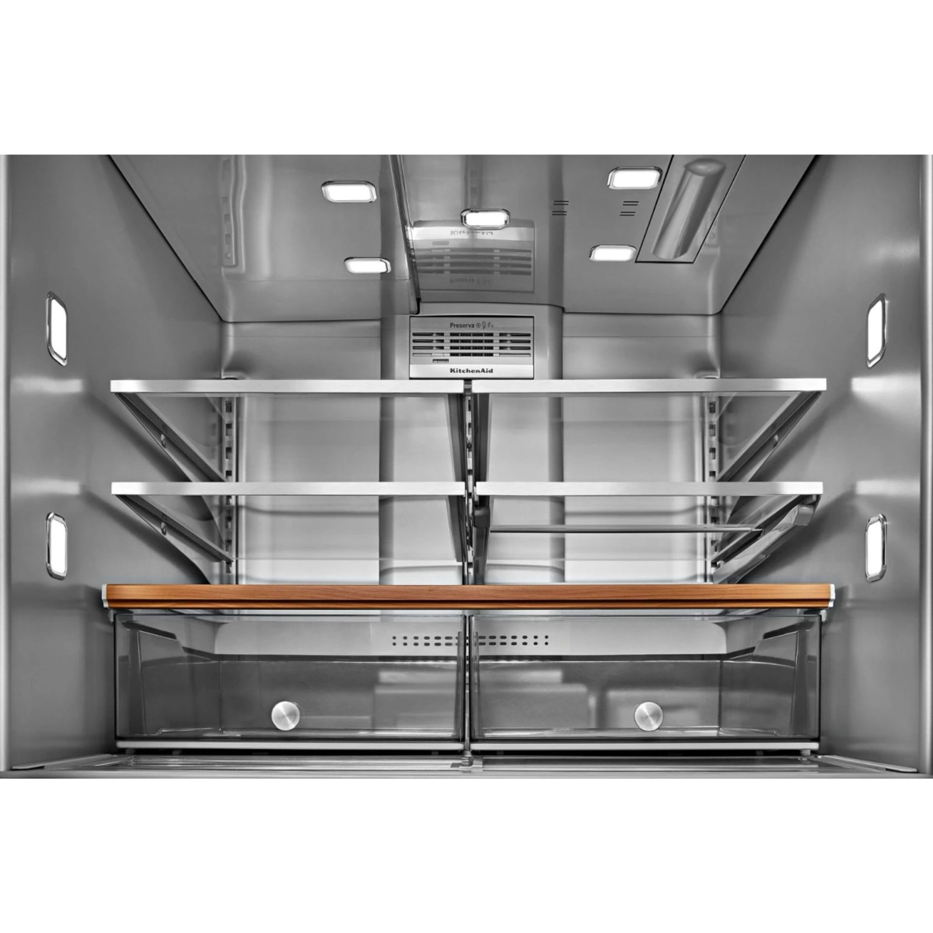 Three Full-Width Adjustable Shelves