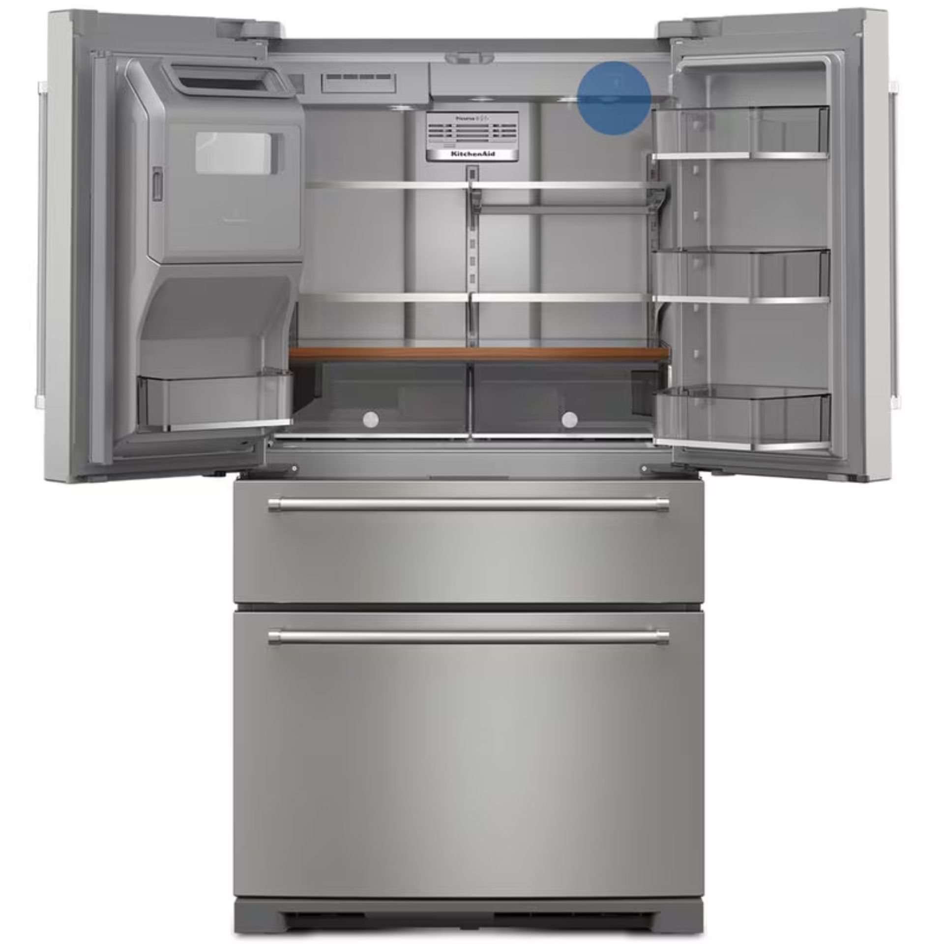 Removable Door Bins with Metal Accents