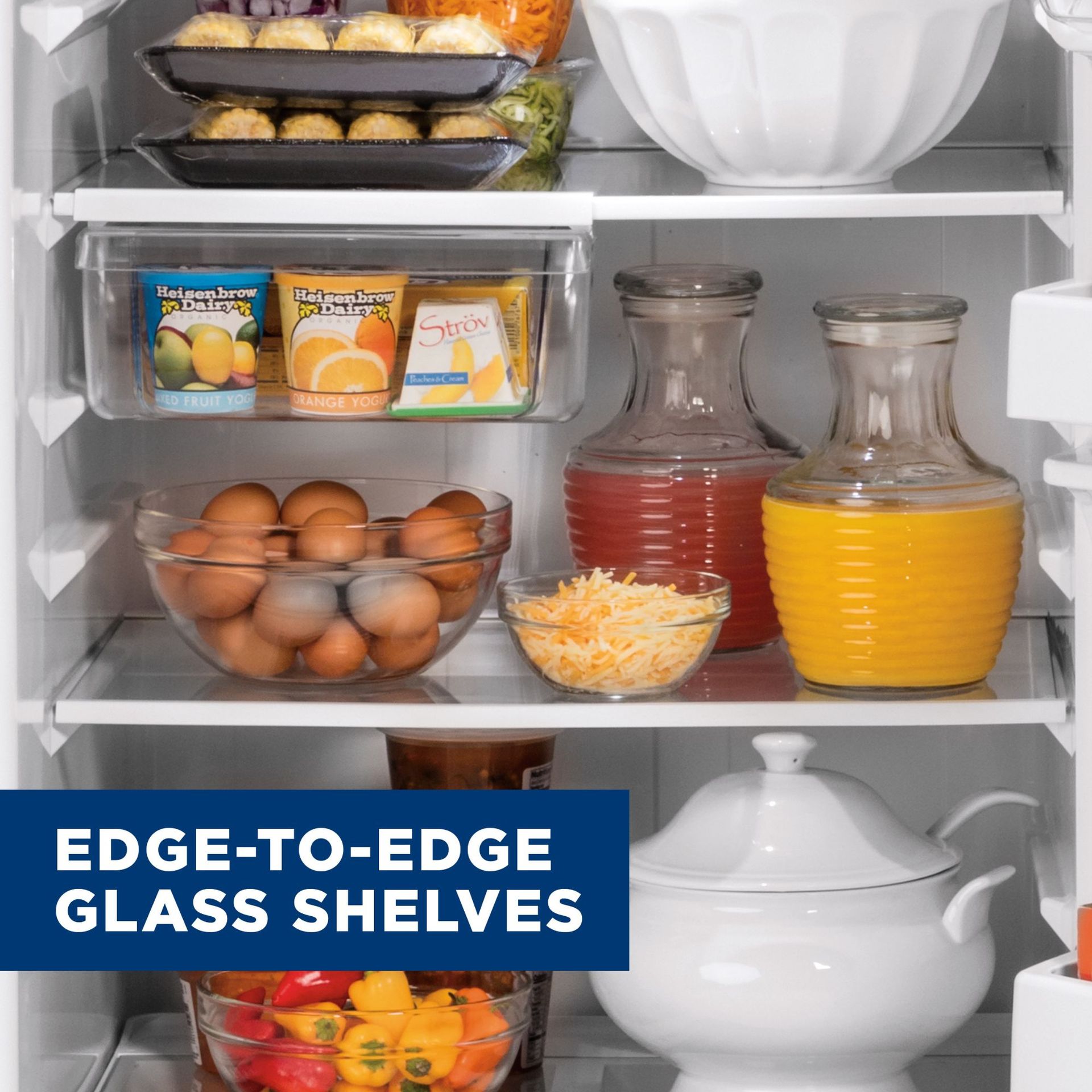 Edge To Edge Glass Shelves