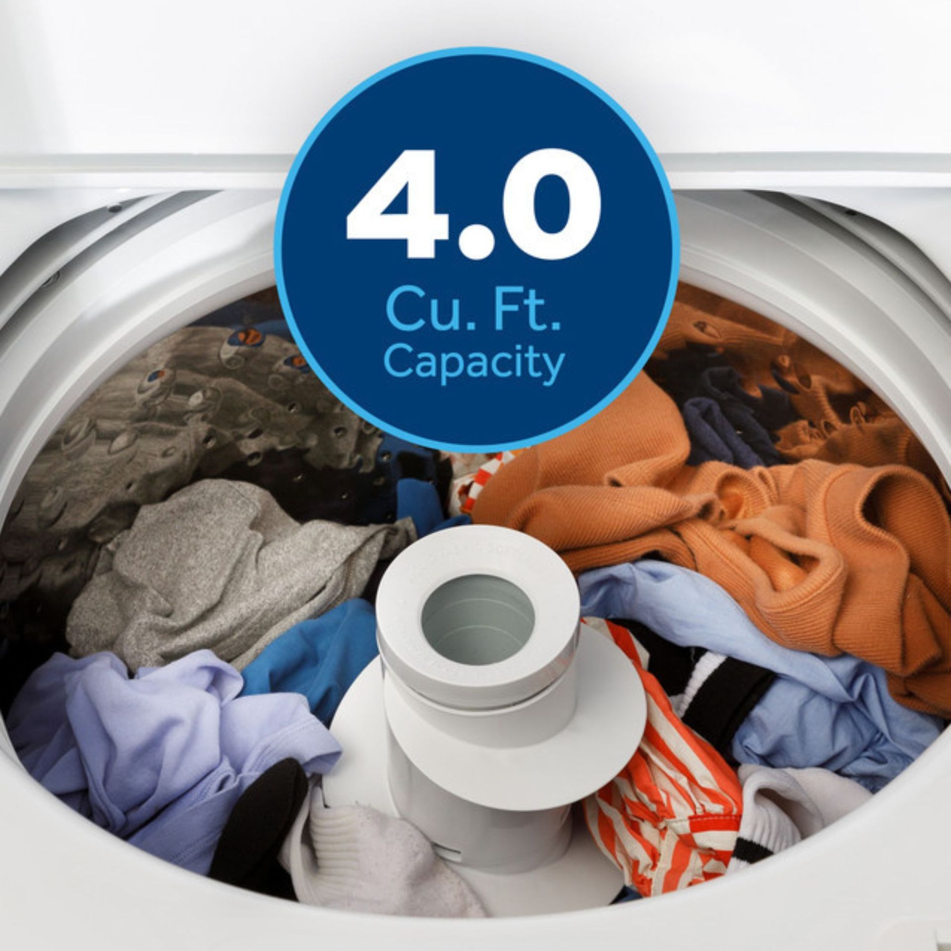 Large 4.0 Cu.Ft. Capacity