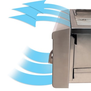 Exclusive Safetouch™ Air-Cooled Control Panel