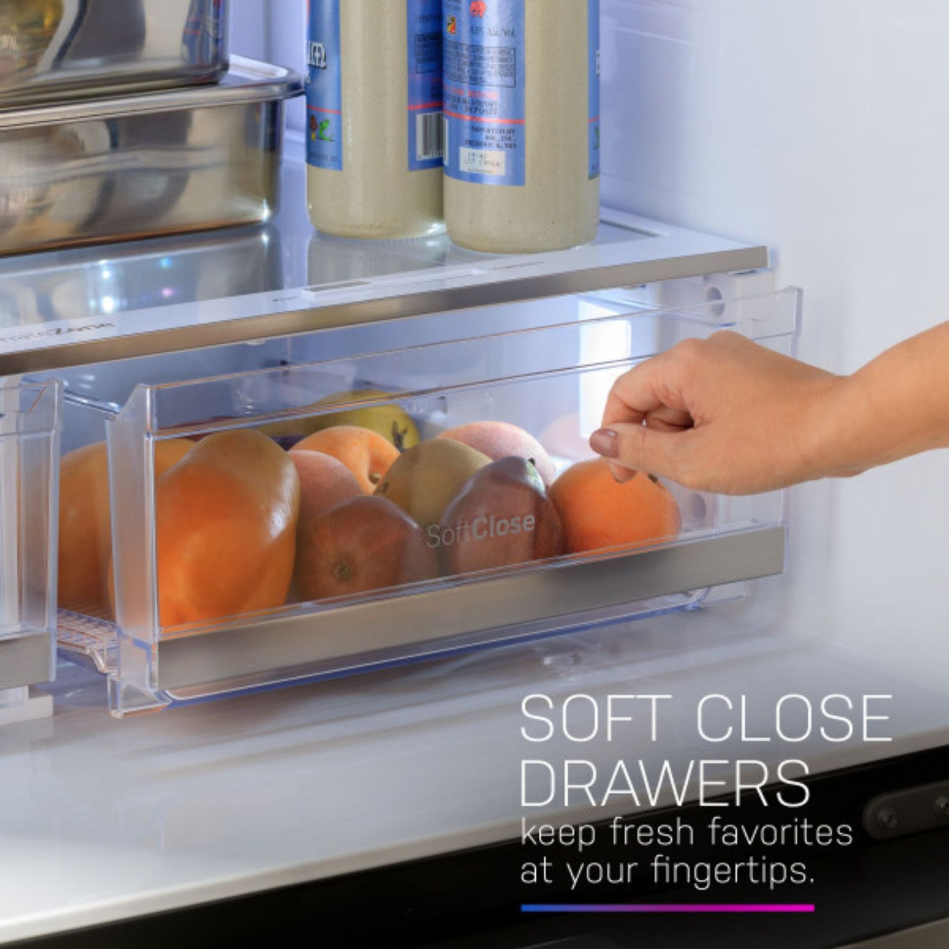 Soft-Close Vegetable Drawer