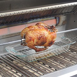 Flush Rear Infrared Rotisserie Burner
