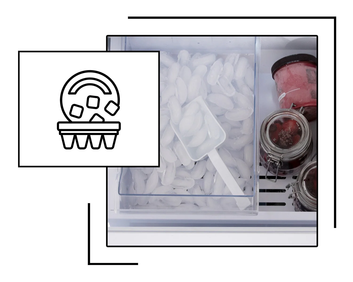 Internal Water & Ice Maker