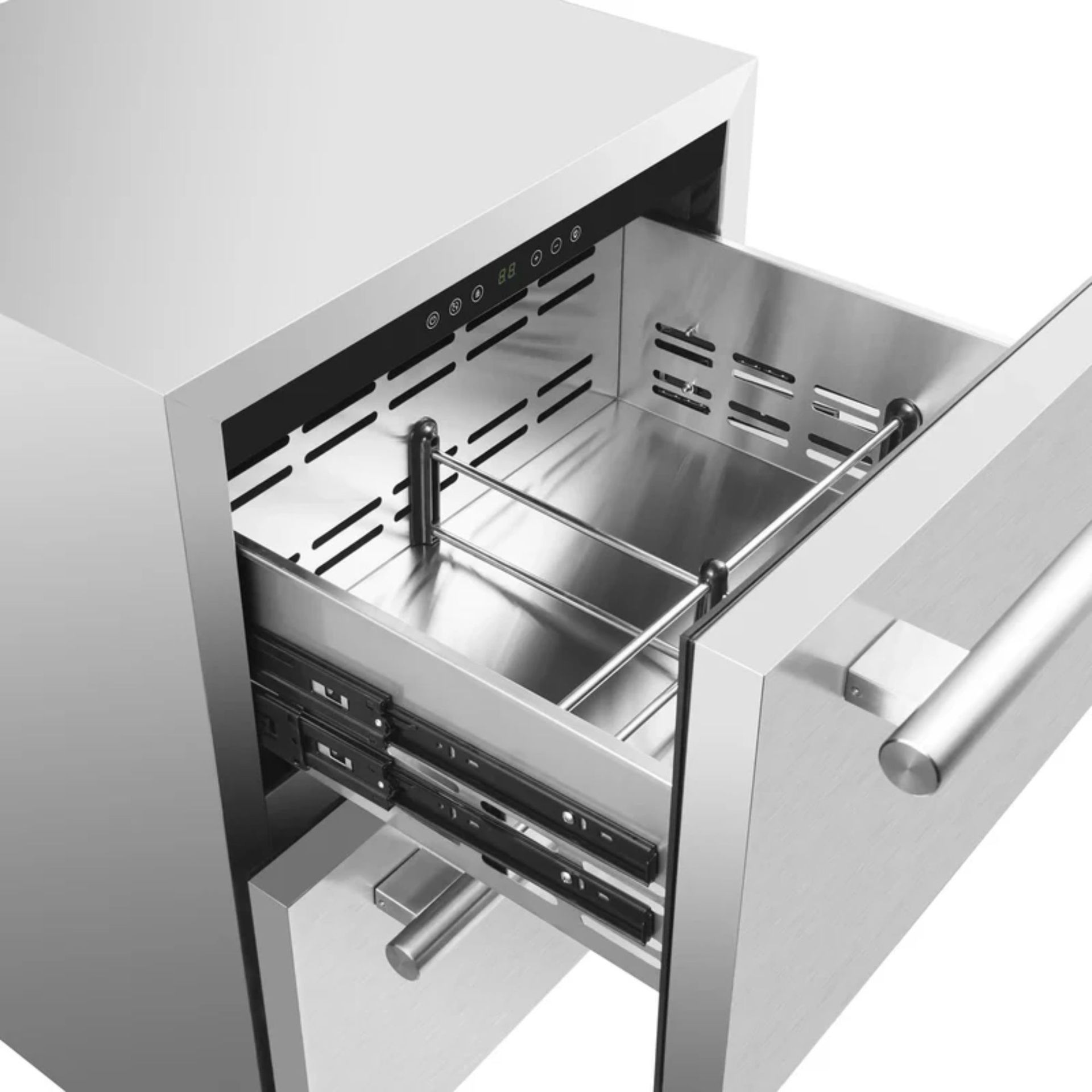 The aluminum interior