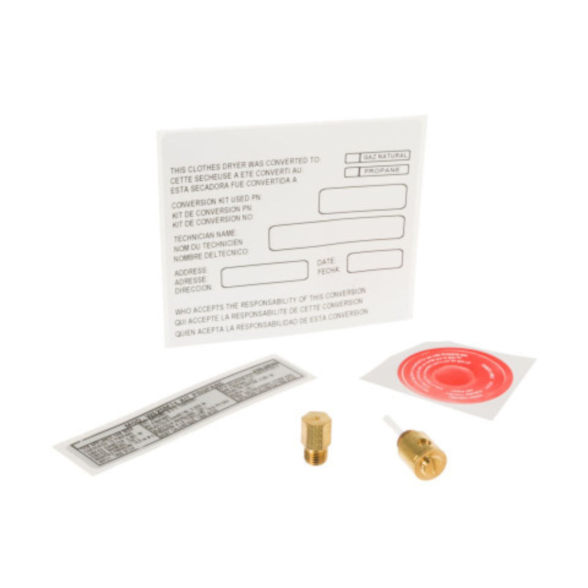 This Dryer Liquid Propane (Lp) Conversion Kit (Part Number We25M74) Is For Laundry Centers