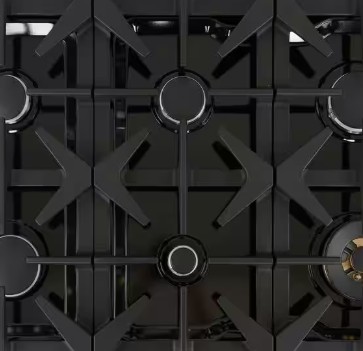 Recessed Black Enamel Cooktop
