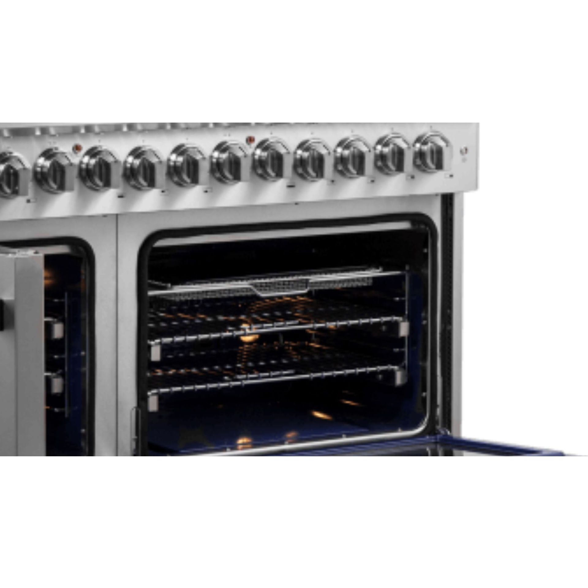 Includes 2 Heavy-Duty Stainless Steel Telescopic Oven Racks