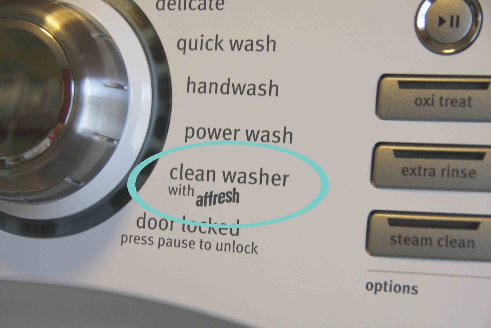 Clean Washer with Affresh® Cycle