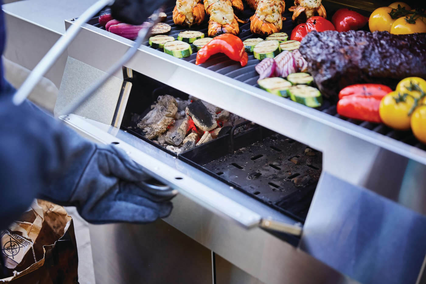 Front Loading Charcoal Access Door