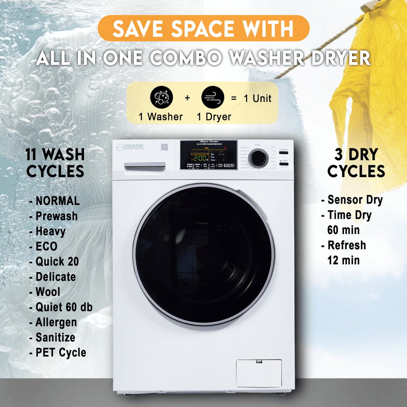 Save Space With All-In-One Combo Washer Dryer