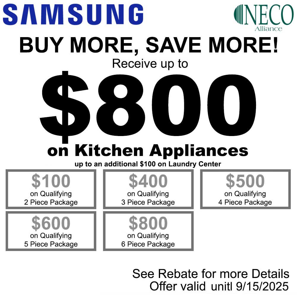 Samsung NECO Buy More Save More - Up to $800 August 2025