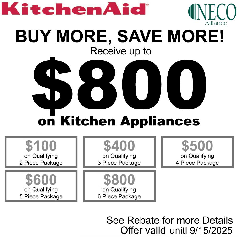 KitchenAid NECO Buy More Save More - Up to $800 August 2025